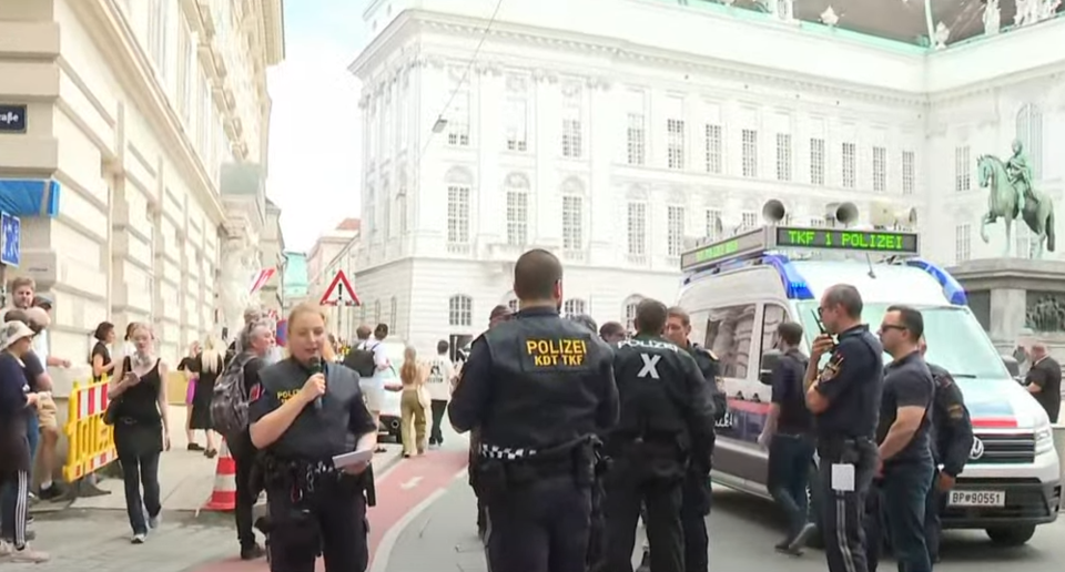 Rechtsextremen-Demo in Wien
