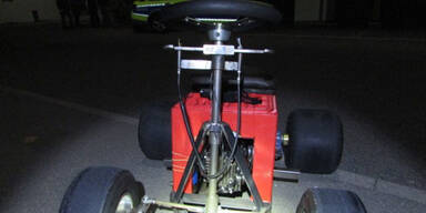 Verbl&uuml;ffte Polizisten stoppen fahrende Bierkiste