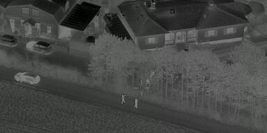 Polizei entdeckte Einbrecher aus der Luft