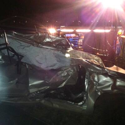 Die Lenkerin steckte auf einem Bahnübergang fest