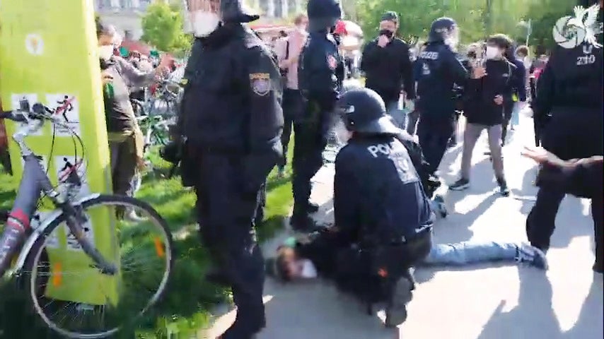 Polizeieinsatz Votivpark Demo