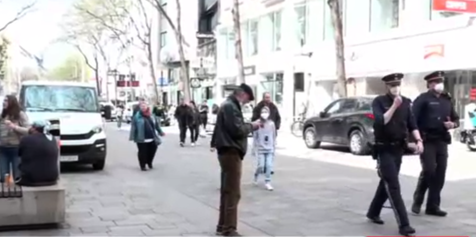 Polizei auf der Mariahilfer Straße
