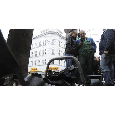 Polizeiautos krachten zusammen