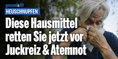 Heuschnupfen: Diese Hausmittel retten Sie jetzt vor Juckreiz & Atemnot