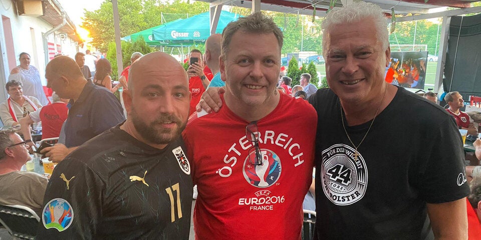 Toni Polster mit Seiler, Hacker und Zeidler