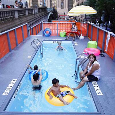 Müllcontainer-Pools in NY