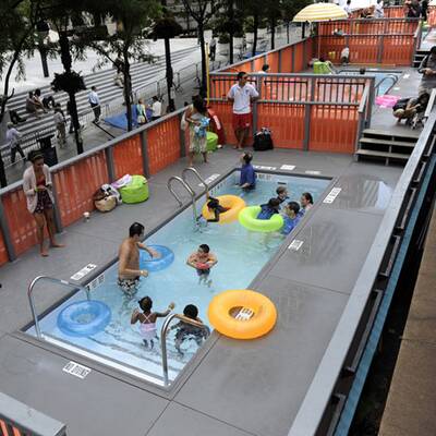 Müllcontainer-Pools in NY