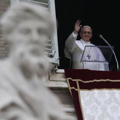 Das erste Angelusgebet des Papstes