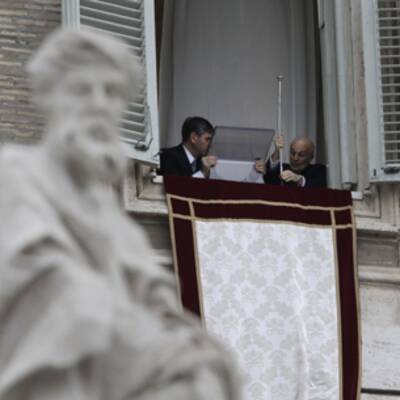 Das erste Angelusgebet des Papstes