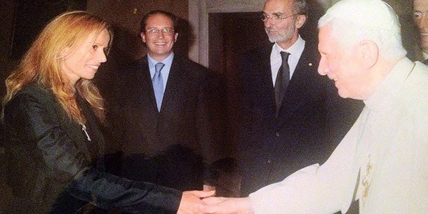 Isabelle Daniel und Papst Benedikt XVI.