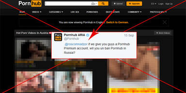 So genial reagiert Pornhub auf Landes-Sperre