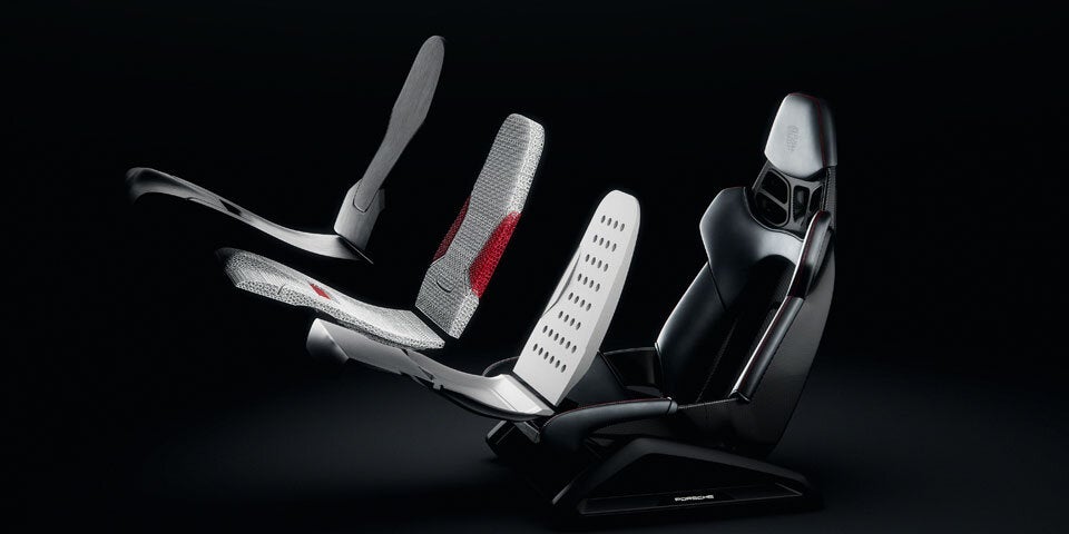Porsche-Schalensitze aus dem 3D-Drucker