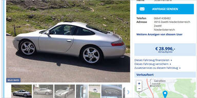 Kai Pflaumes Porsche auf willhaben.at