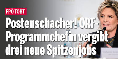Postenschacher! ORF-Programmchefin vergibt drei neue Spitzenjobs