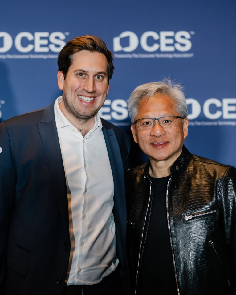 Digitalisierungsstaatsekretär Alexander Pröll mit Nvidia-Boss Jensen Huang.
