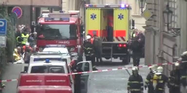 Explosion mitten in Prag