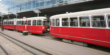 Straßenbahn beim Praterstern entgleist