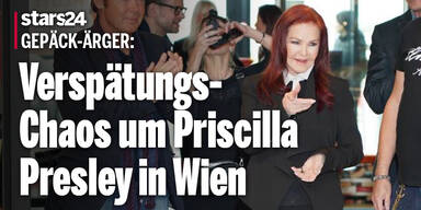 Gepäck-Drama und Verspätungs-Chaos um Priscilla Presley in Wien