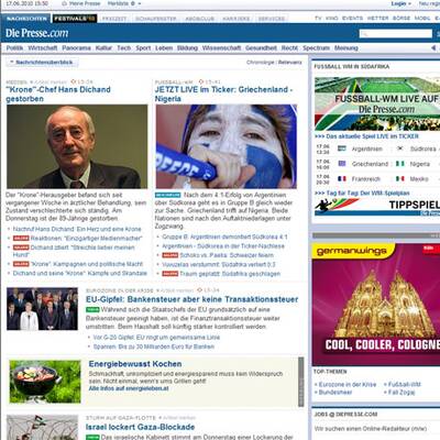 Dichands Tod in den Medien