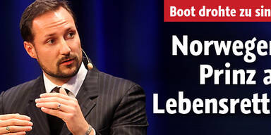 Norwegens Kronprinz als Lebensretter
