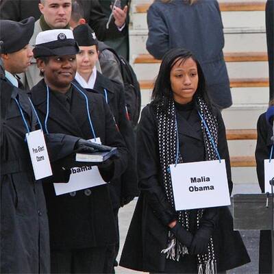 Die Proben für die Angelobung von Barack Obama