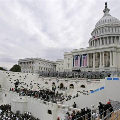 Die Proben für die Angelobung von Barack Obama
