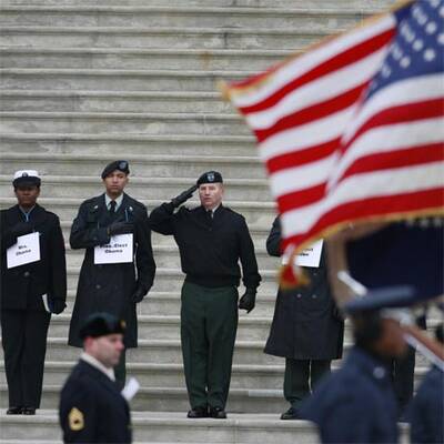 Die Proben für die Angelobung von Barack Obama