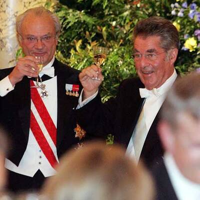 König Carl XVI. Gustaf und Königin Silvia in Wien