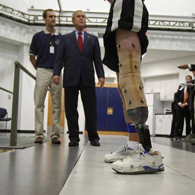 Bush besuchte Kriegsversehrte in San Antonio