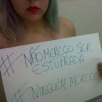 Nackt-Protest gegen Vergewaltigungen