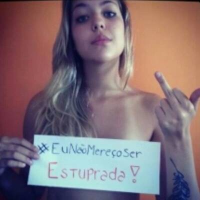 Nackt-Protest gegen Vergewaltigungen