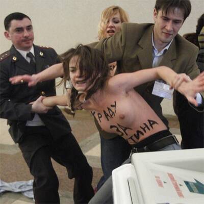 So bereiteten sich die Aktivistinnen für ihren Protest vor