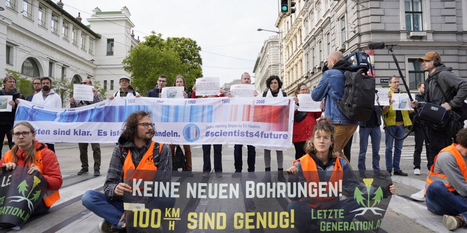 Klima-Kleber blockieren Ring und Gürtel