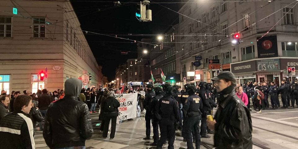 Pro-Palästina-Camp am Uni-Campus Altes AKH in Wien geräumt