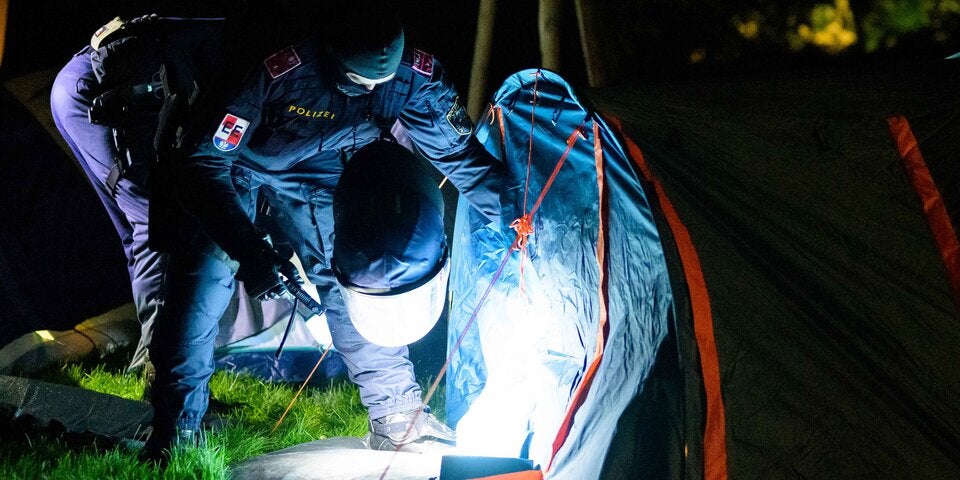 Pro-Palästina-Camp am Uni-Campus Altes AKH in Wien geräumt