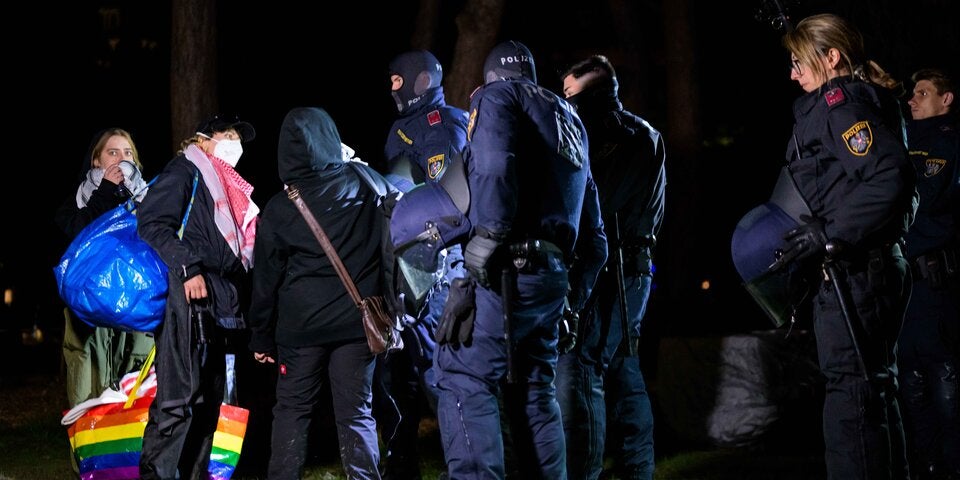 Pro-Palästina-Camp am Uni-Campus Altes AKH in Wien geräumt