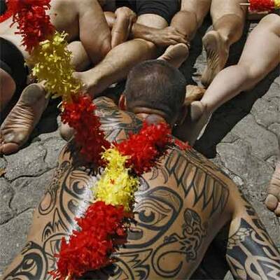 PETA-Protest gegen Stiertreiben