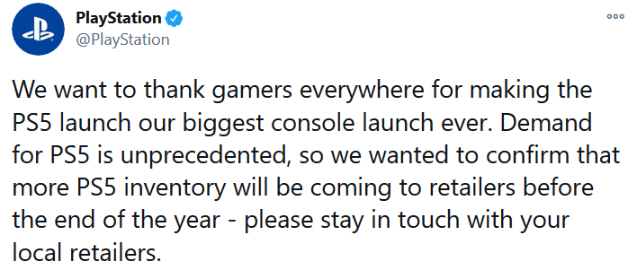 PS5: Sony kündigt weiteren Liefertermin an