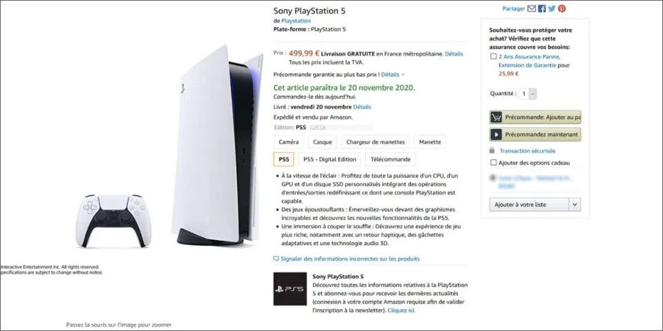 Amazon verrät frühzeitig Preis und Starttermin der PS5