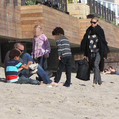 Heidi Klum: Strand-Tag mit Lover und Kids