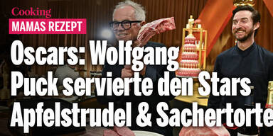 Oscars 2026: Wolfgang Puck servierte den Stars Apfelstrudel & Sachertorte