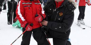 Putin und Medwedew gemeinsam auf Skiurlaub