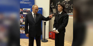 Putin-Auftritt in einem Sportzentrum