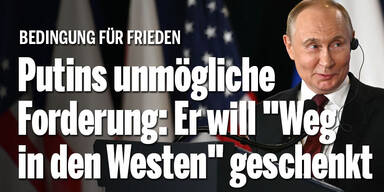 Putins unmögliche Forderung: Er will
