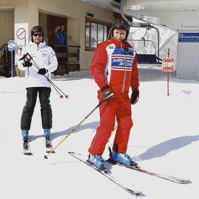 Putin, Berlusconi und Medwedew im Urlaub