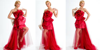 Karina Sarkissova kommt beinfrei  zum Ball