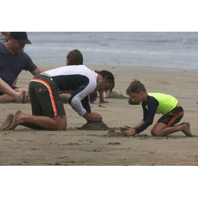 Andrew Lincoln: Surfen mit Sohn Arthur