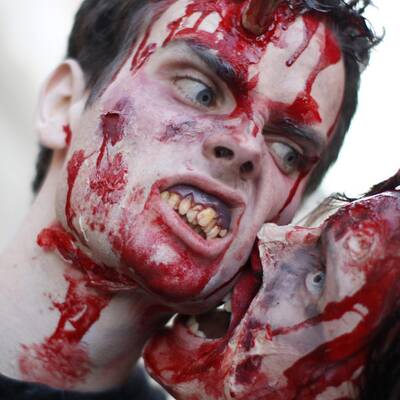 Gruseliger Zombie-Flashmob