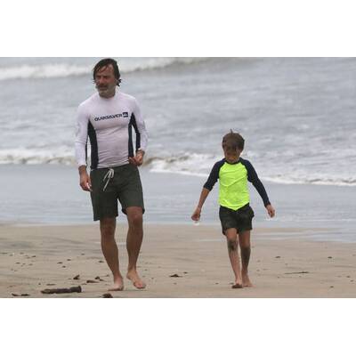 Andrew Lincoln: Surfen mit Sohn Arthur