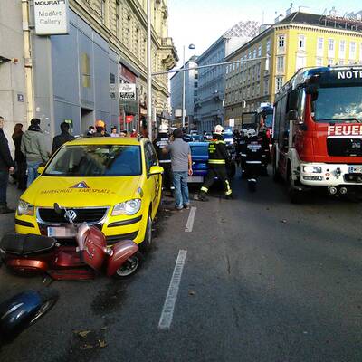 Schwerer Unfall am Wiener Karlsplatz